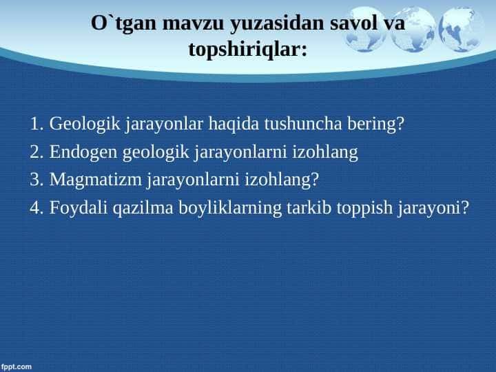 Vulqonlar haqida tushuncha