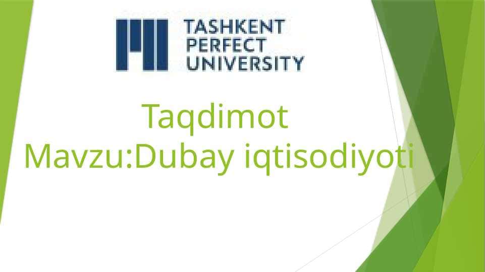 Dubay iqtisodiyoti