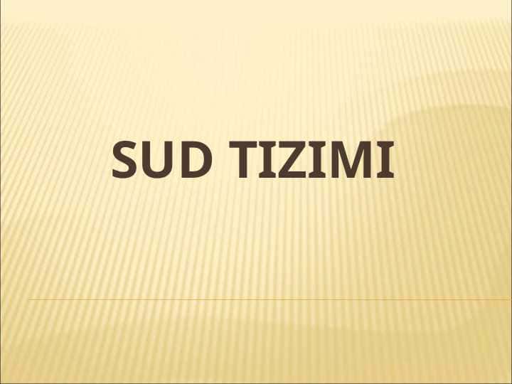Sud tizimi