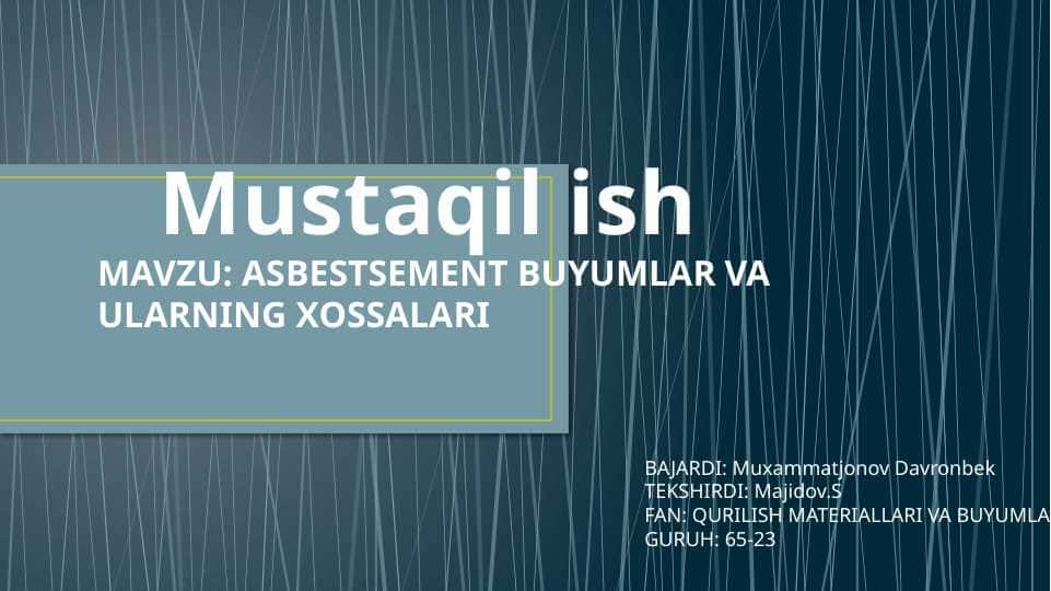 qurilish materiallari