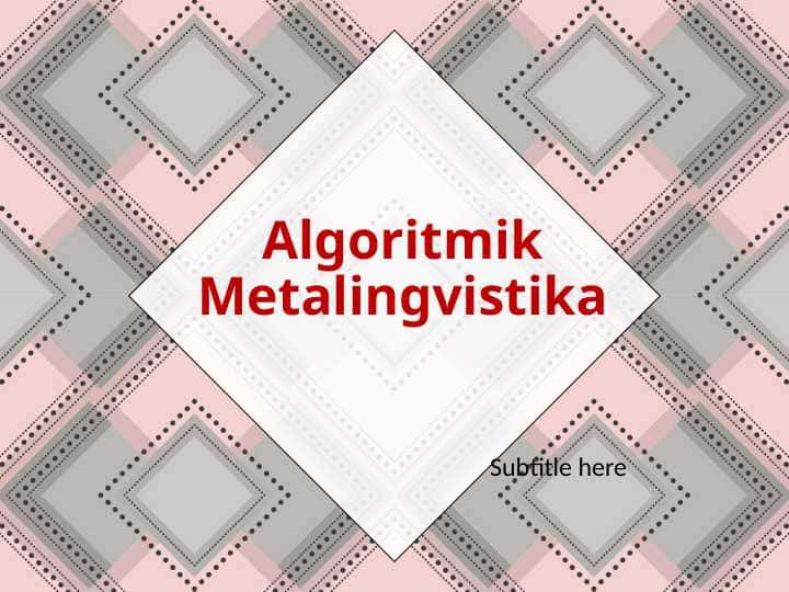 Algoritmik Metalingvistika