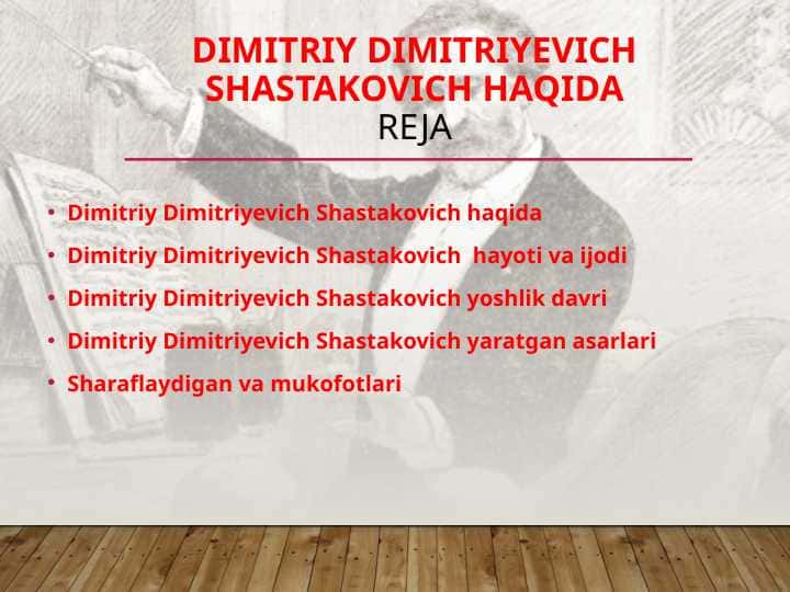 Dimitriy Dimitriyevich Shastakovich haqida