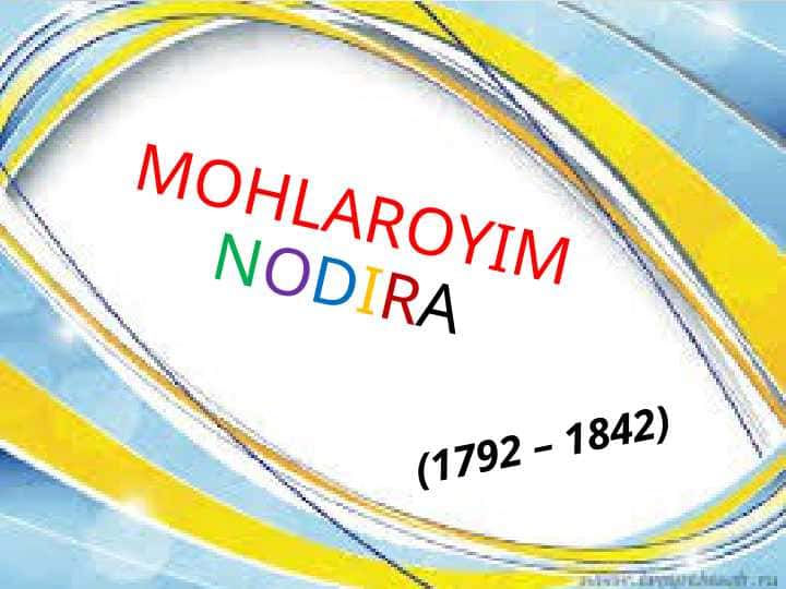 Mohlaroyim NODIRA
