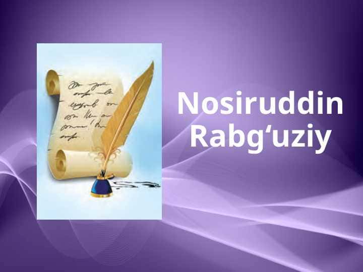 Nosiruddin Rabg‘uziy