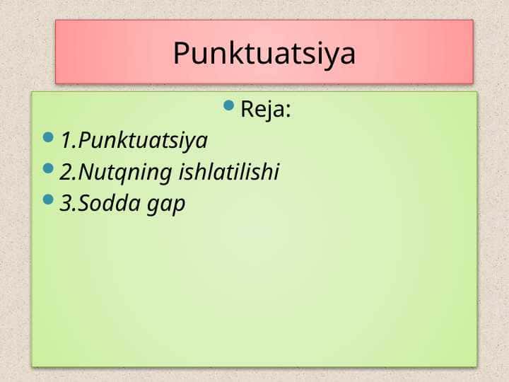 Punktuatsiya