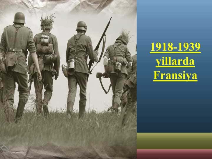 1918-1939 yillarda Fransiya
