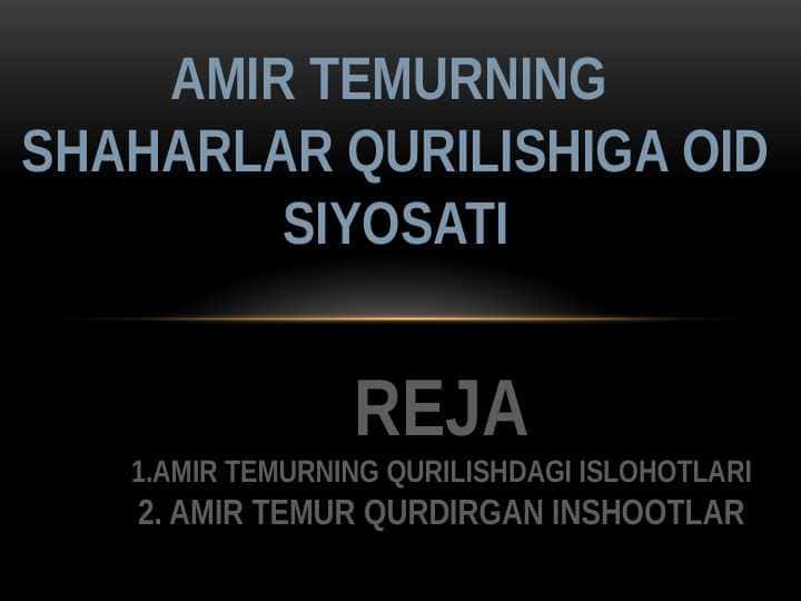 Amir Temurning