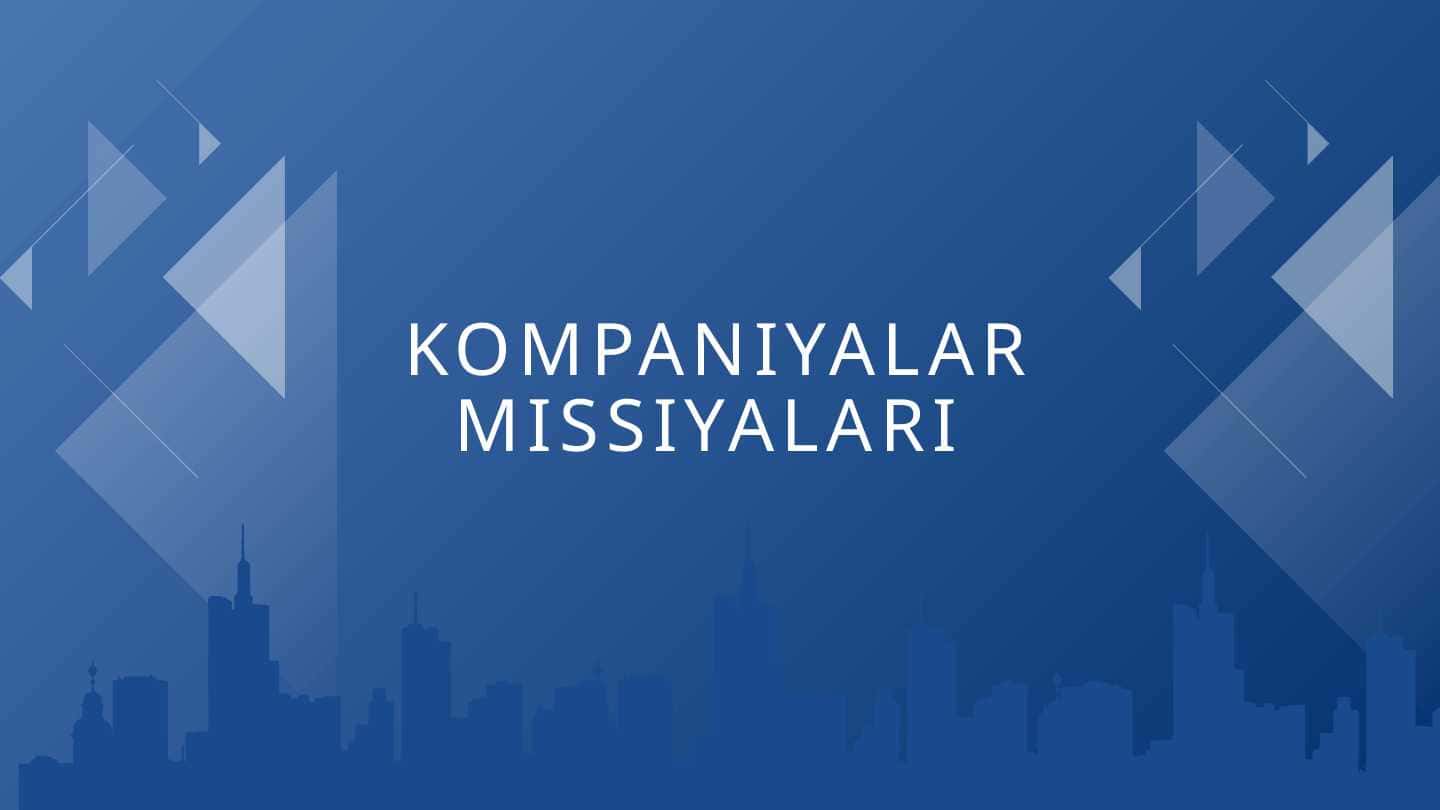 KOMPANIYALAR MISSIYALARI