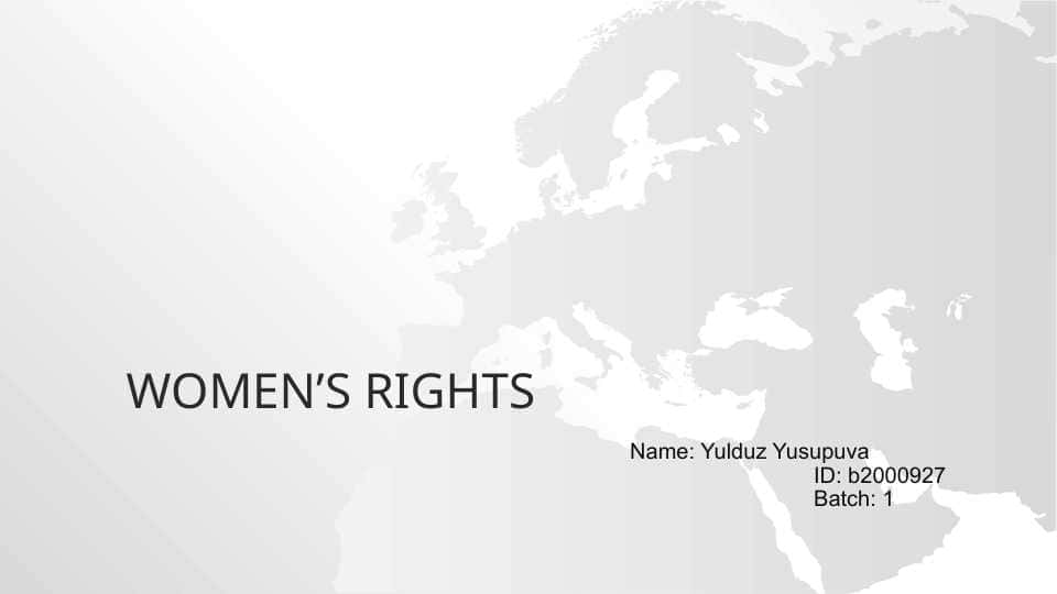 Women’s rights