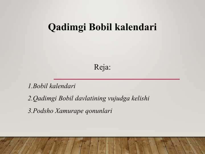 Qadimgi Bobil kalendari
