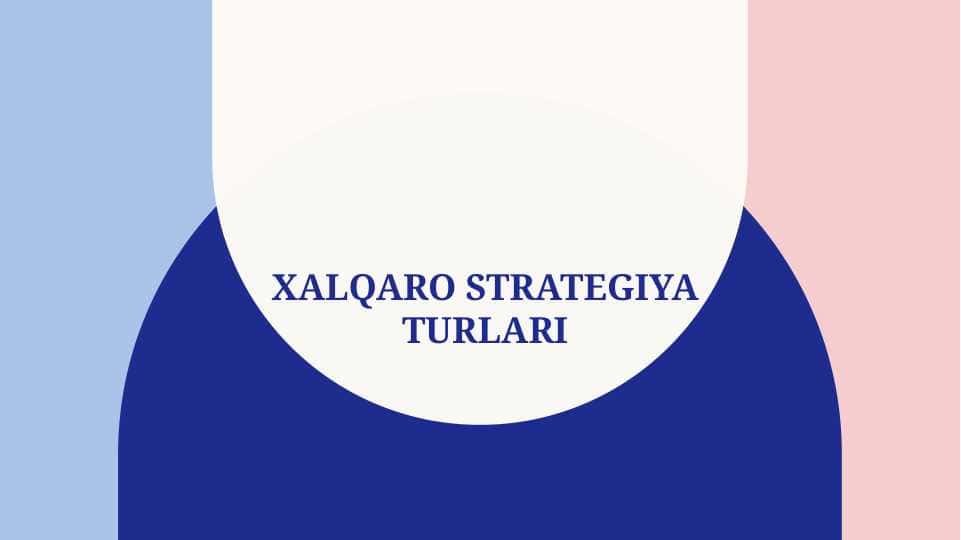 Xalqaro strategiya turlari