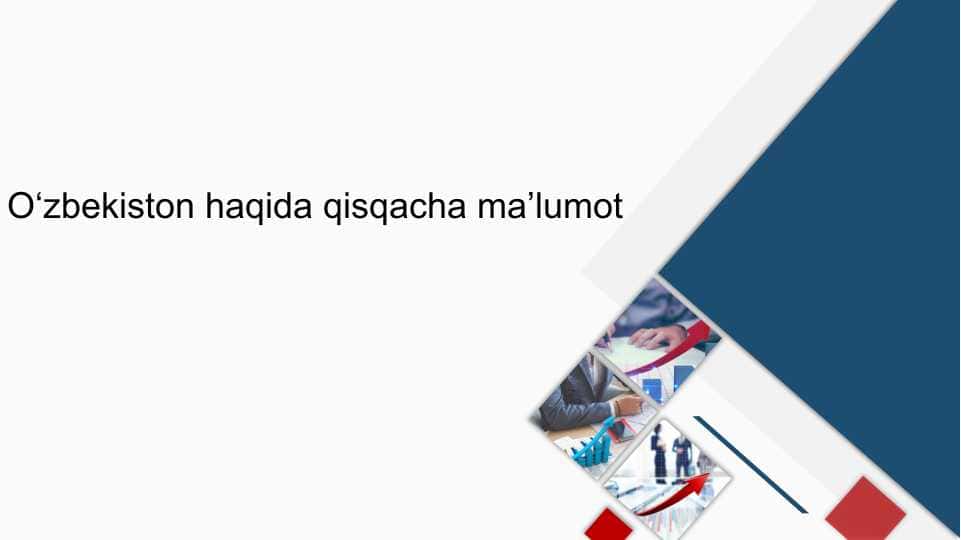 O‘zbekiston iqtisodiyoti haqida qisqacha ma’lumot