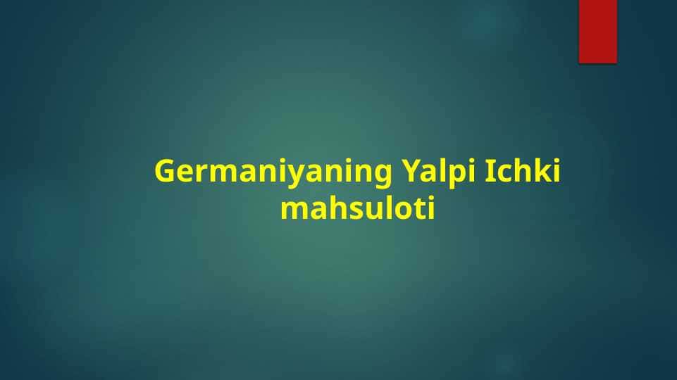 Germaniyaning Yalpi Ichki mahsuloti