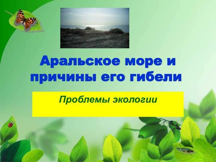 Аральское море и причины его гибели