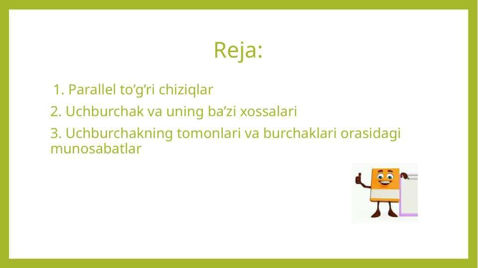 Parallel to’g’ri chiziqlar