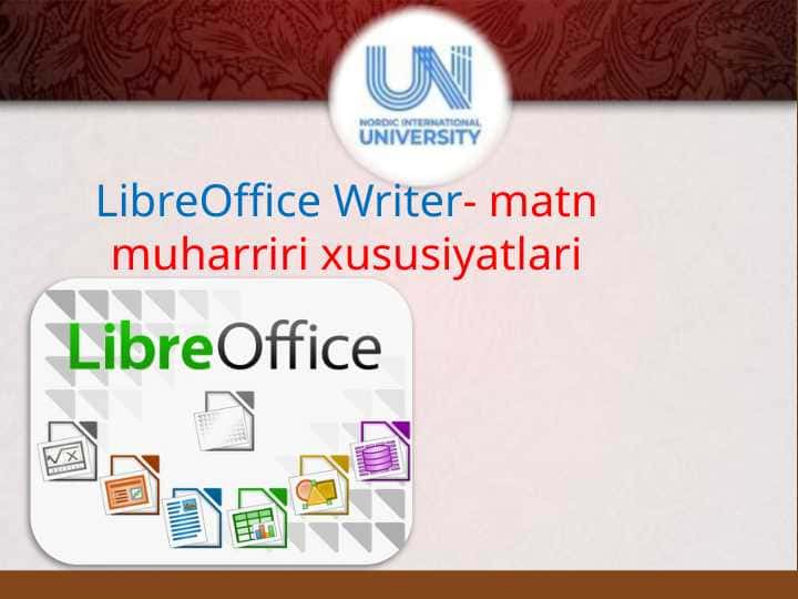LibreOffice Writer- matn muharriri xususiyatlari