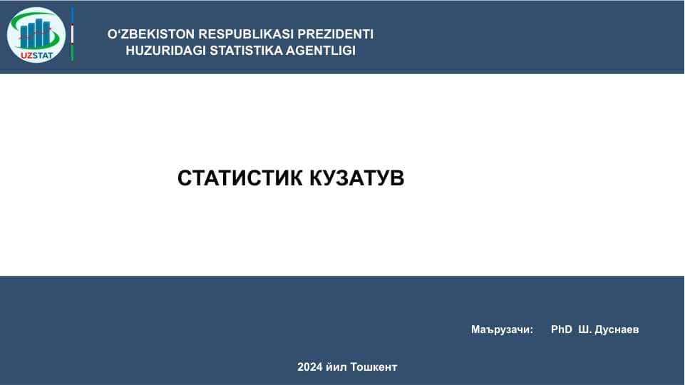 Statistik kuzatuv