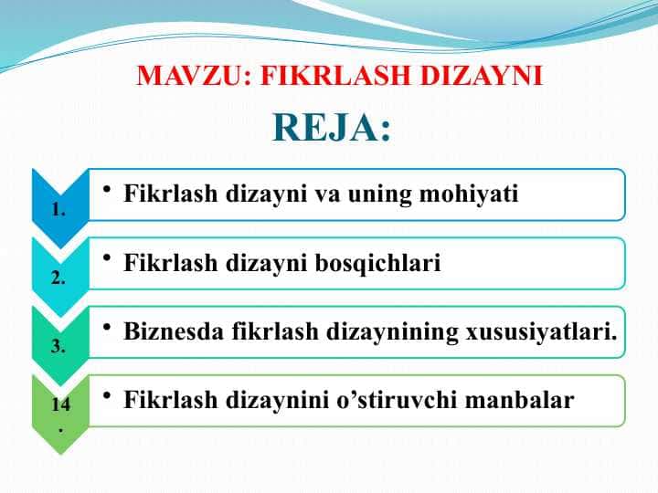FIKRLASH DIZAYNI
