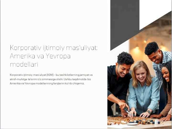 Korporativ ijtimoiy masulyat (prezentatsiya)