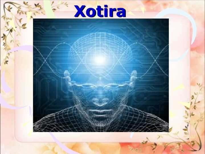 Xotira turlari.