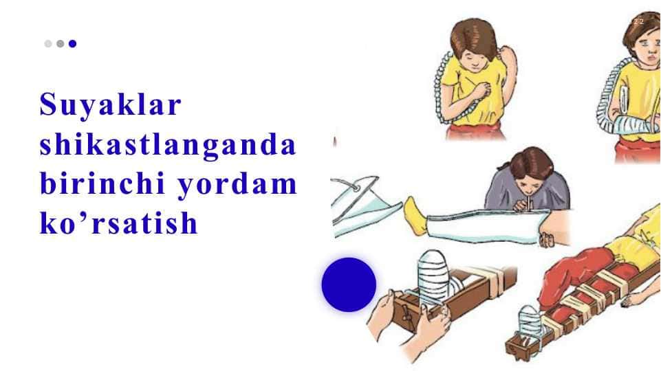 Suyaklar shikastlanganda birinchi yordam ko’rsatish