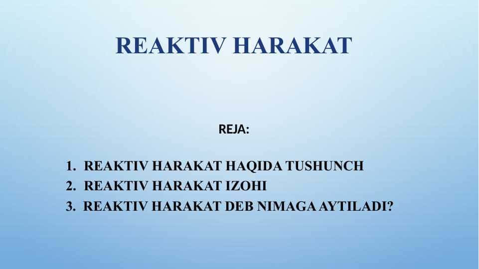 Reaktiv Harakat