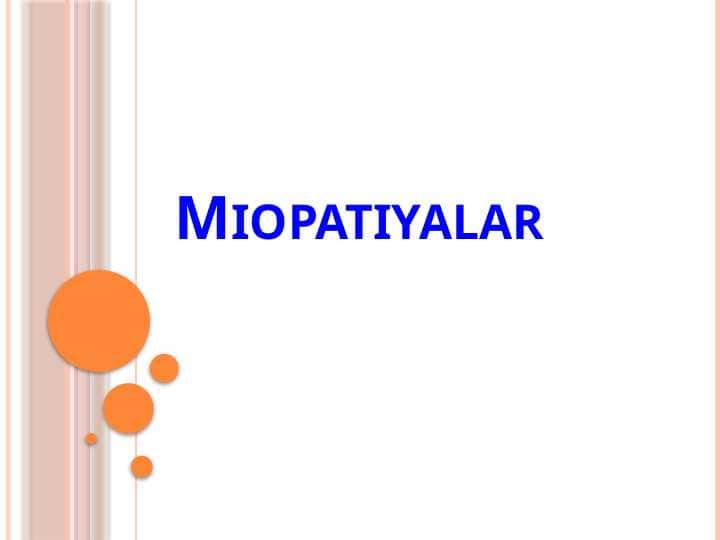 Miopatiyalar