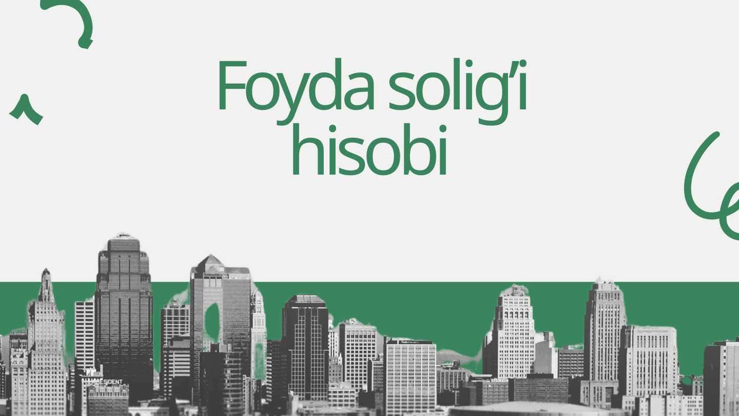 Foyda silig'i hisobi