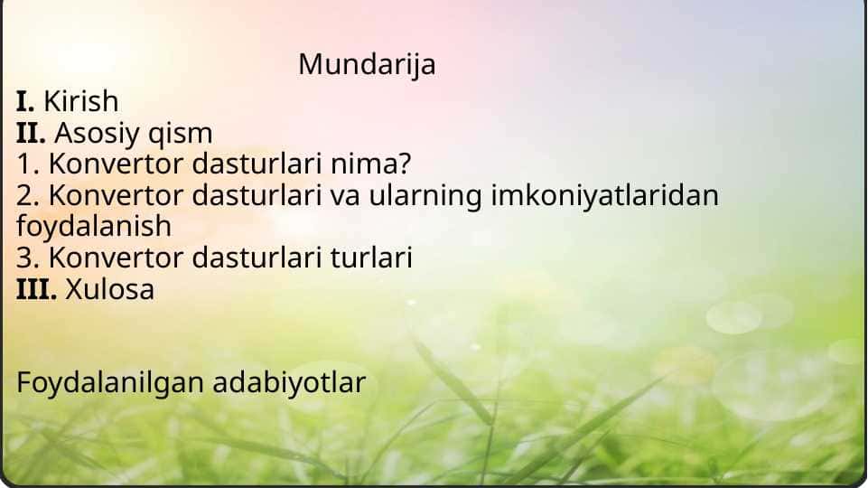 Konvertor dasturlari