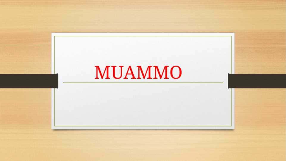 MUAMMO