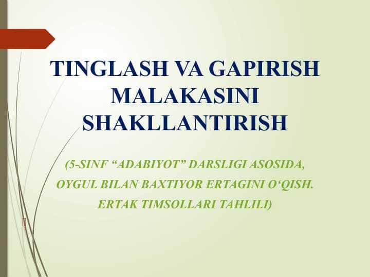 Dars ishlanma