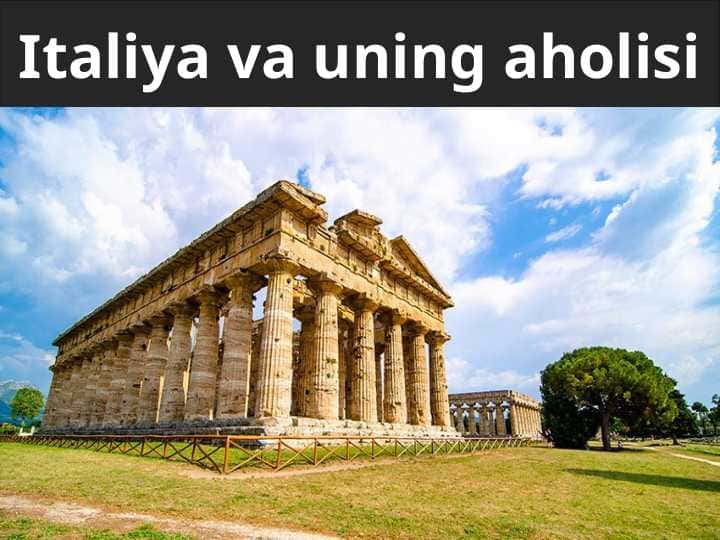 Italiya va uning aholisi