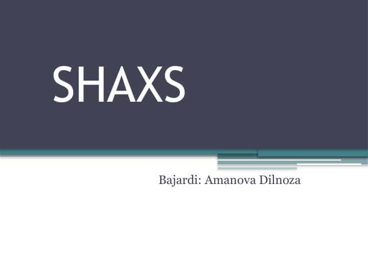 SHAXS