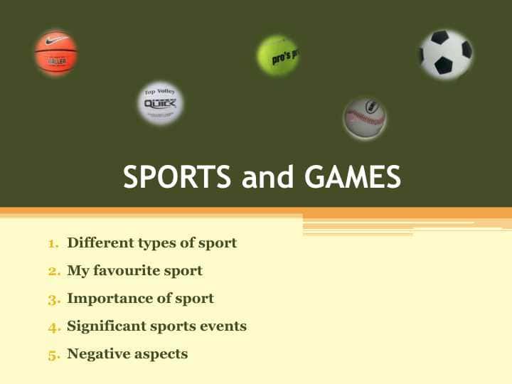 SPORTS and GAMES