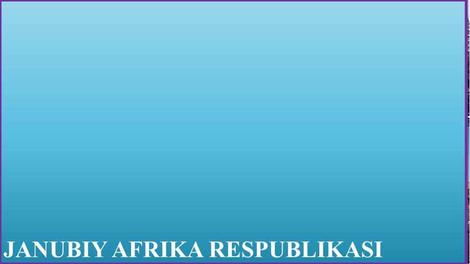 Janubiy Afrika Respublikasi