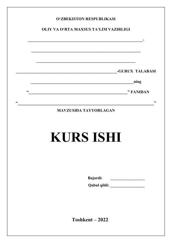 Kurs ishi Badiiy matnda ko'chimlar.1docx
