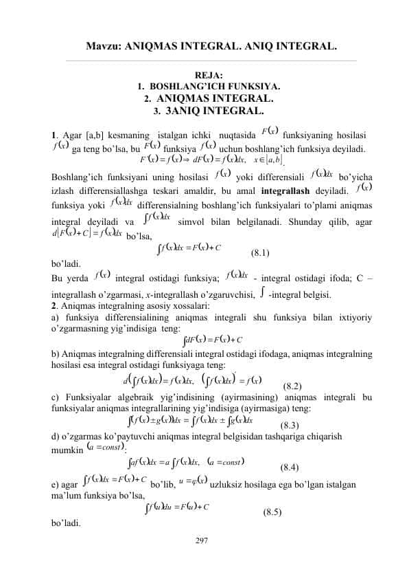 ANIQMAS INTEGRAL. ANIQ INTEGRAL