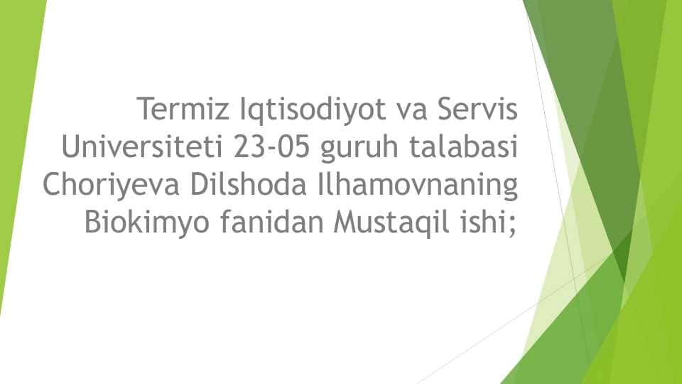 Leykositlar metobolizmi xususiyatlari. Nasliy va orttirilgan trombotsitopeniyalar. Pptx pdf