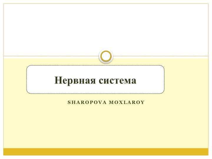 Нервная система