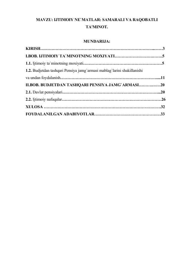 IJTIMOIY NE`MATLAR SAMARALI VA RAQOBATLI TA'MINOT.docx