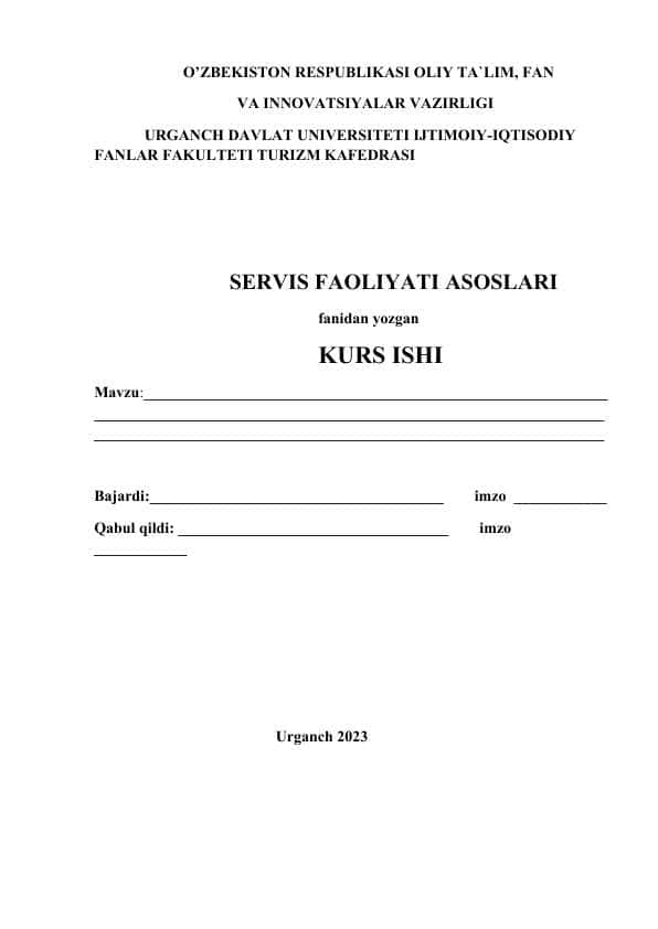 Korxonaning marketing faoliyati tizimida xizmat ko`rsatishning o`rni.docx