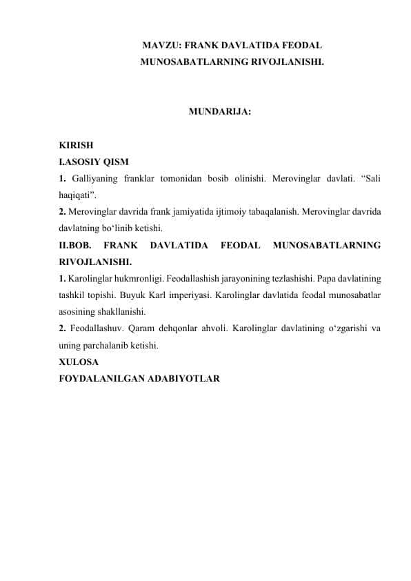 FRANK DAVLATIDA FEODAL MUNOSABATLARNING RIVOJLANISHI.docx