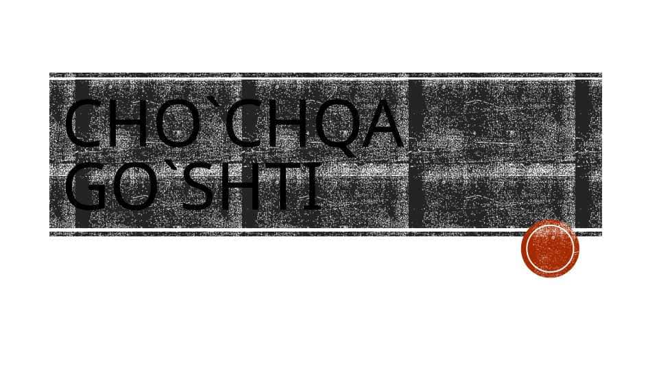 Cho`chqa go`shti