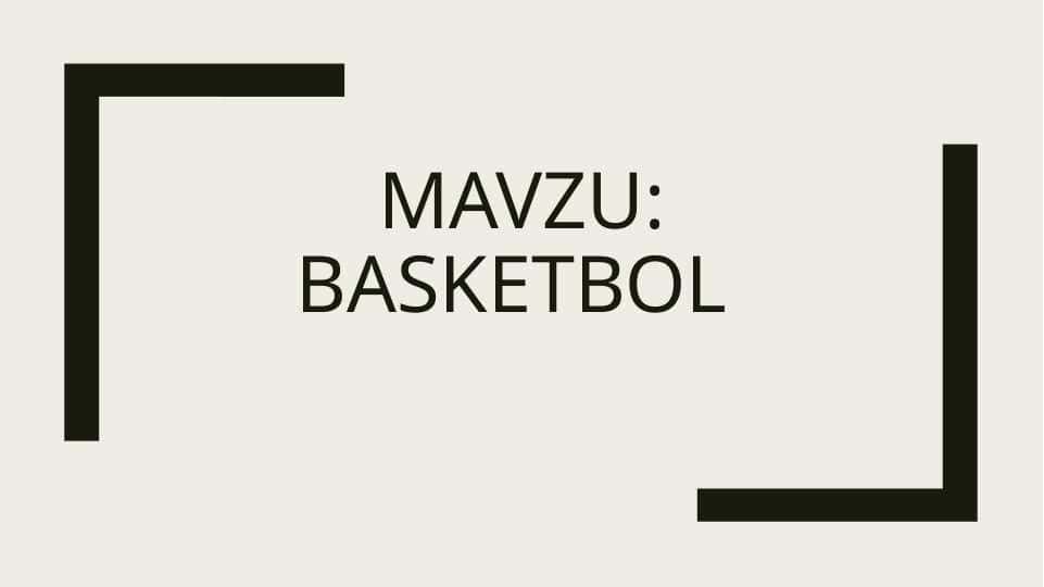 Basketbol