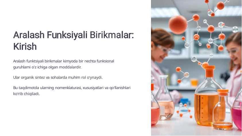 Aralash funksiyali birikmalar