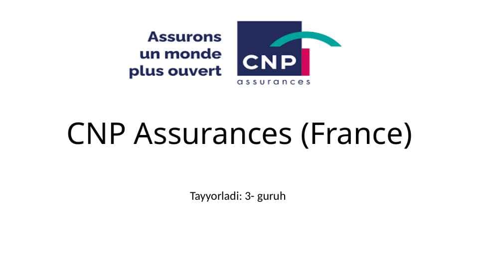 sugurta kompaniyasi CNP (FRANCE)