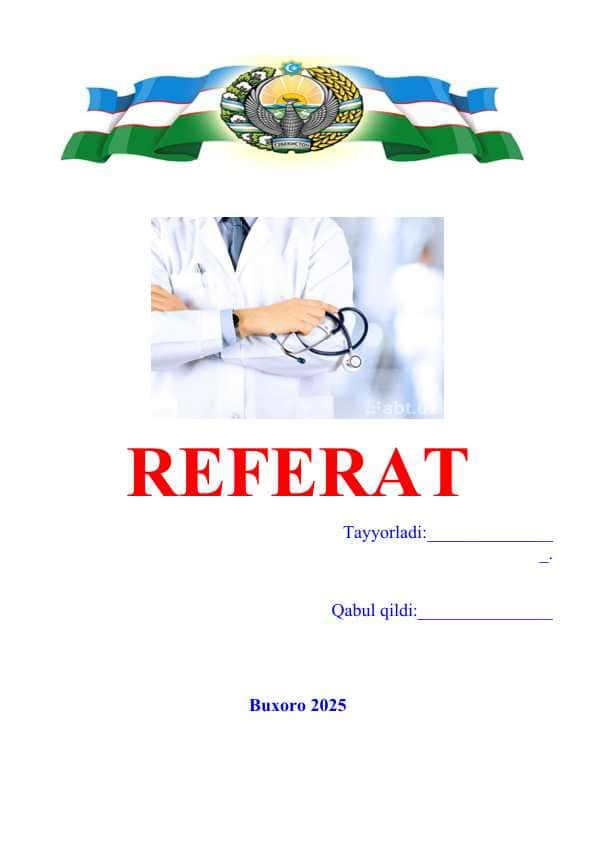 Referat yuzi blankasi