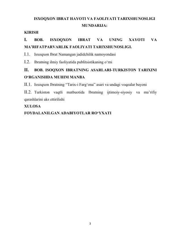 Isxoqxon Ibrat hаyoti vа fаоliyati tаriхshunоsligi