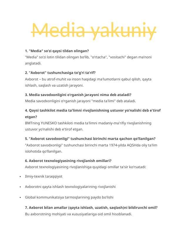 media yakuniy 2025 yilgi