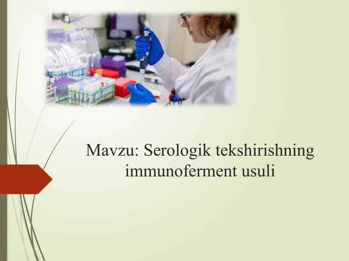 Serologik tekshirishning immunoferment usuli